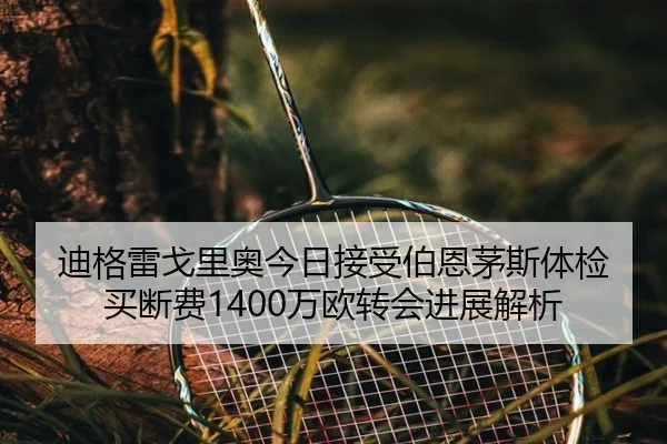 迪格雷戈里奥今日接受伯恩茅斯体检 买断费1400万欧转会进展解析 - kaiyun